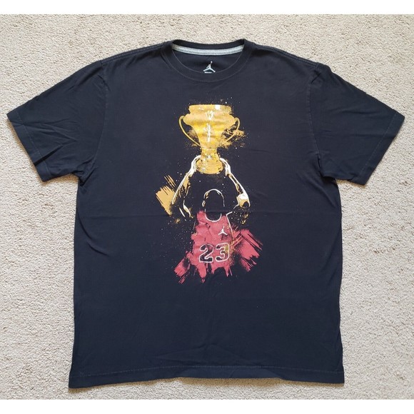 Jordan Other - Vintage 2008 Jordan Michael Jordan Bulls Championship Mens Sz Large Black Shirt